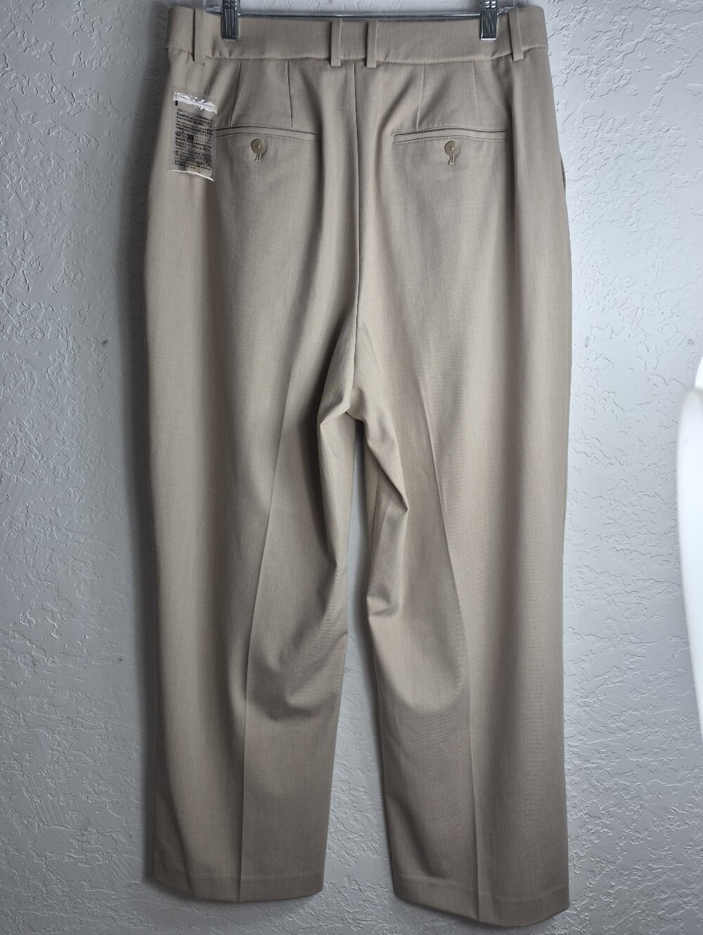 XL Uniqlo Womens Beige Pleated Wide Trousers - Picture 6 of 13